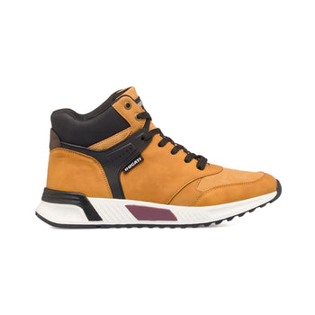 Sneakers alte giallo ocra da uomo con logo sulla linguetta Ducati, Brand, SKU m114002080, Immagine 0